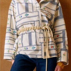 Sezane blima Multicolor Button Down Shirt